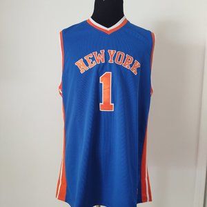 EB SPORTS NEW YORK KNICKS # 1 BASKETBALL JERSEY - SIZE XL